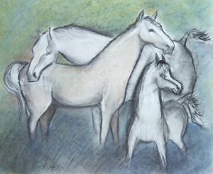 Pferde 05 (Pastel)